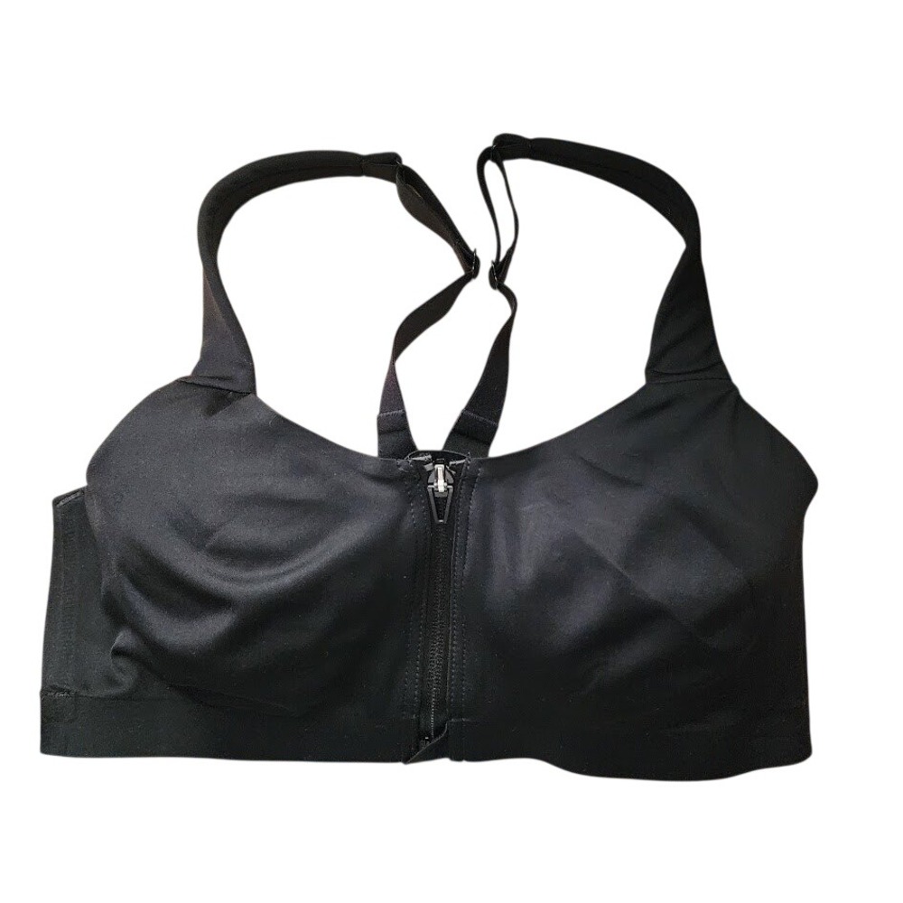 VICTORIA'S SECRET Knockout zip front underwire‎ sports bra in black 34D